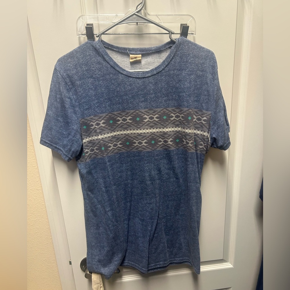 Hollister Pattern Blue T-Shirt